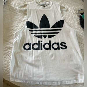 Women’s Adidas Muscle Tank. Color: white. Size: M